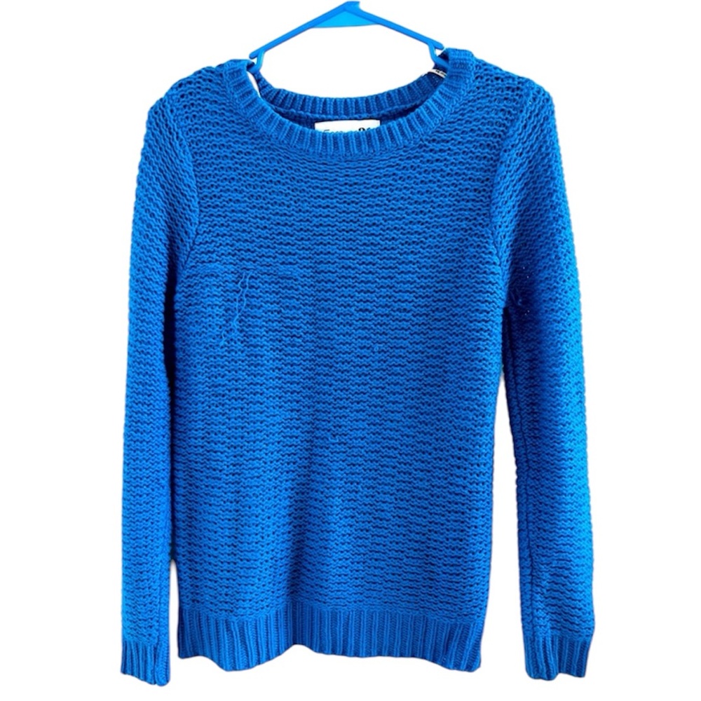 Forever 21 Royal Blue Knit Crewneck Sweater Women’s Size Small